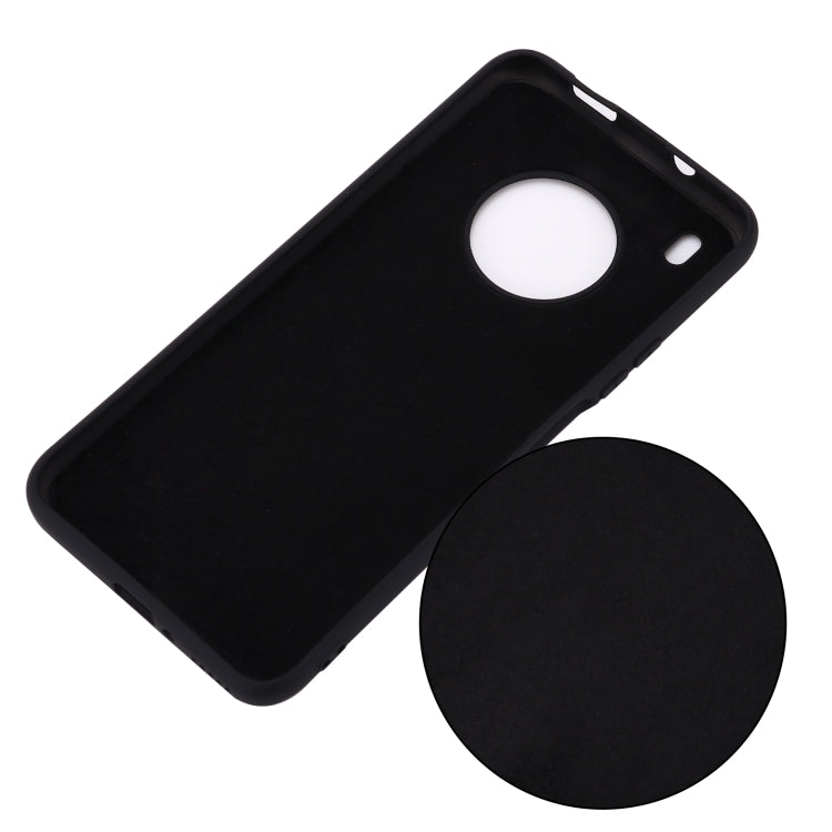 For Huawei Y9a Pure Color Liquid Silicone Shockproof Full Coverage Case