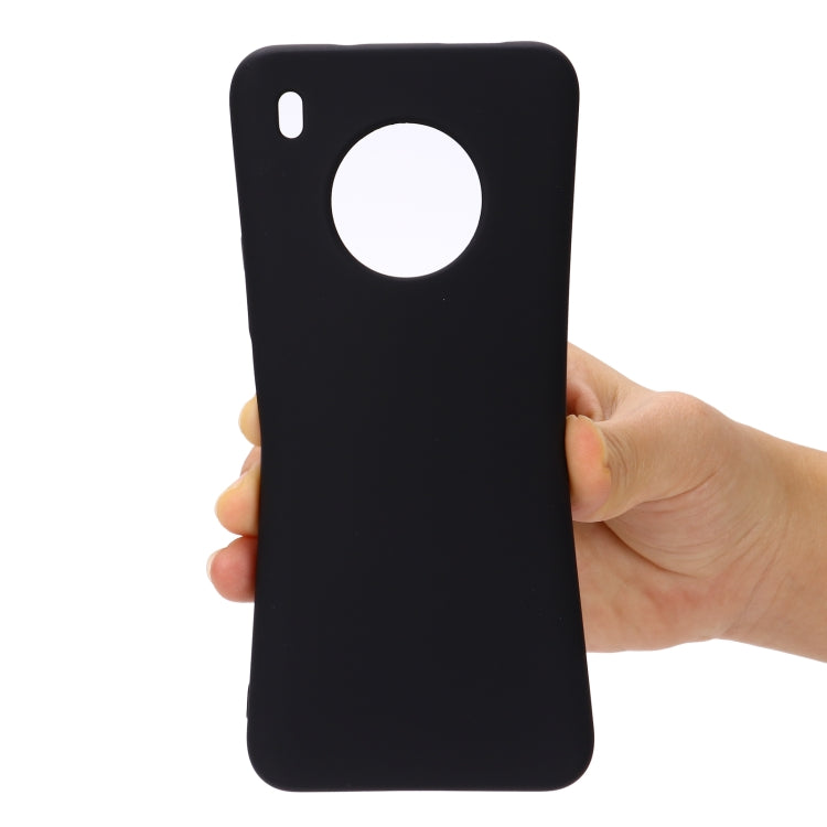 For Huawei Y9a Pure Color Liquid Silicone Shockproof Full Coverage Case