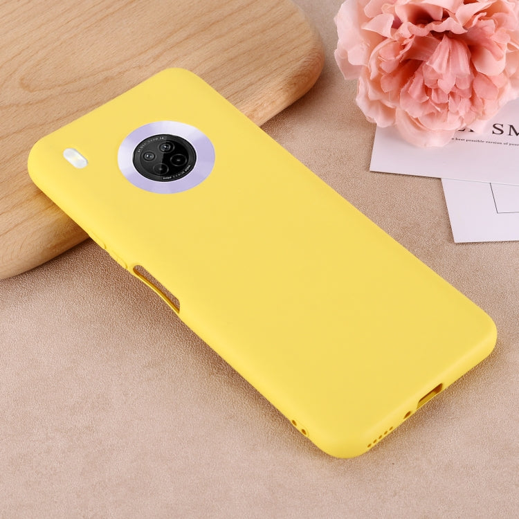 For Huawei Y9a Pure Color Liquid Silicone Shockproof Full Coverage Case