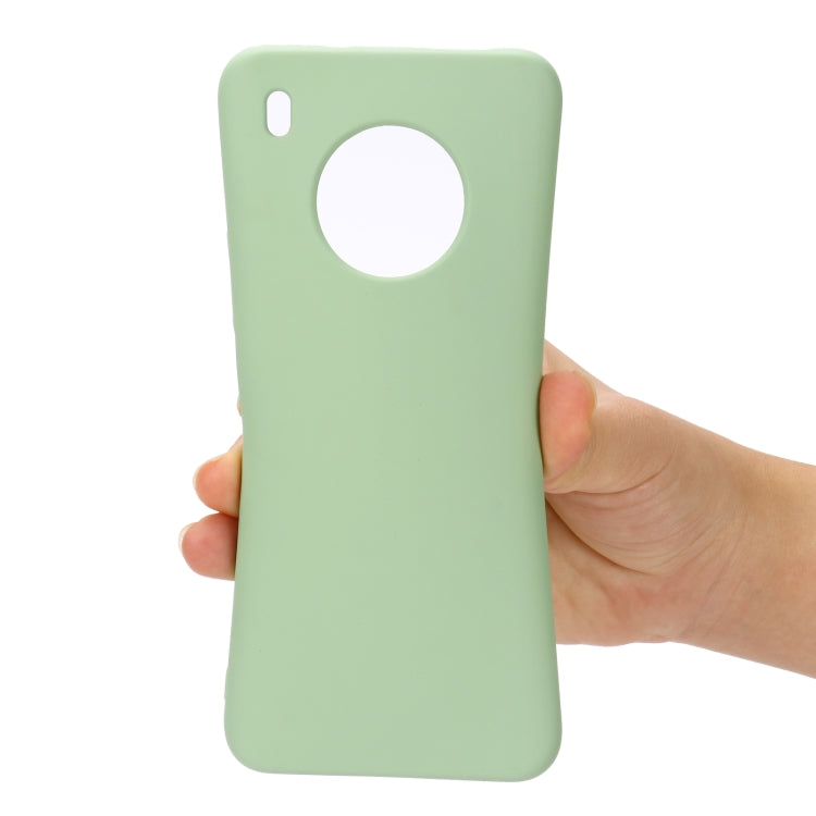 For Huawei Y9a Pure Color Liquid Silicone Shockproof Full Coverage Case