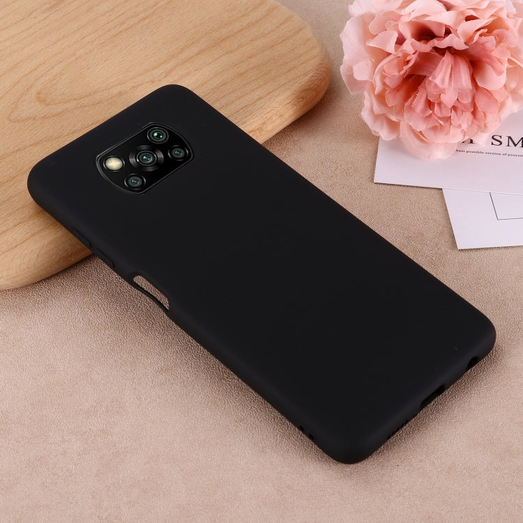 For Xiaomi Poco X3 NFC Pure Color Liquid Silicone Shockproof Full Coverage Case