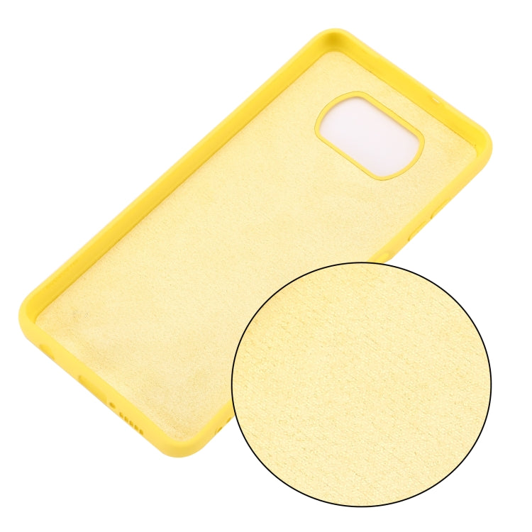 For Xiaomi Poco X3 NFC Pure Color Liquid Silicone Shockproof Full Coverage Case