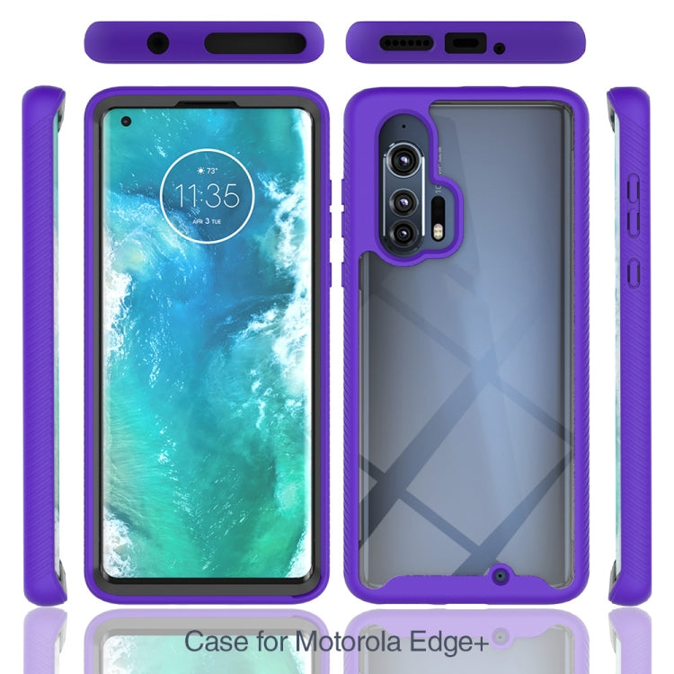 For Motorola Moto Edge Plus Starry Sky Solid Color Series Shockproof PC + TPU Protective Case