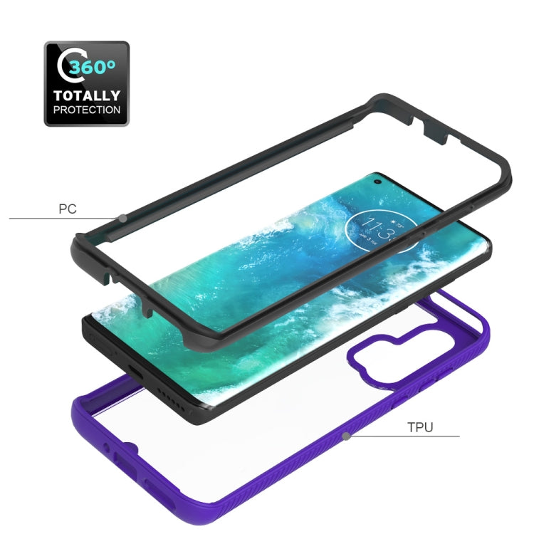 For Motorola Moto Edge Plus Starry Sky Solid Color Series Shockproof PC + TPU Protective Case