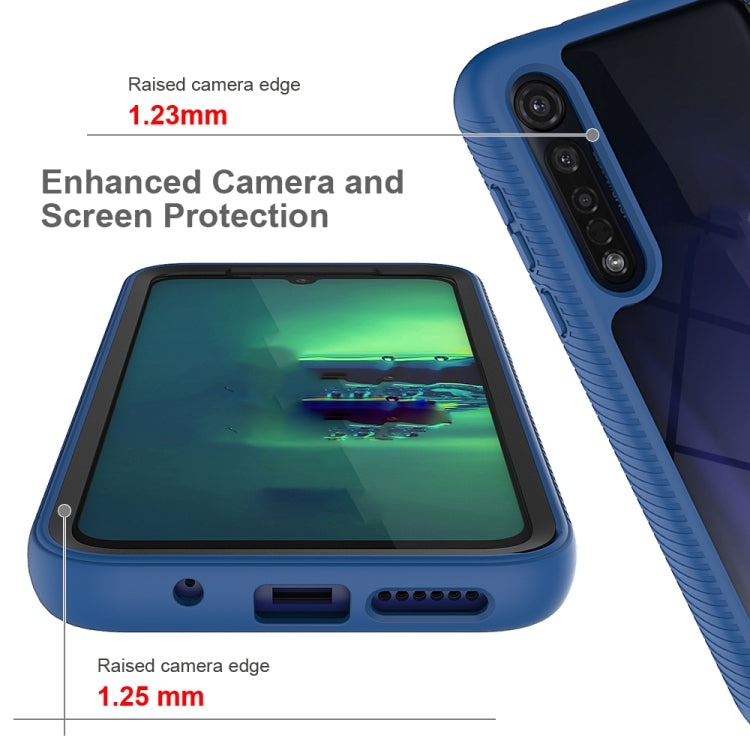 For Motorola Moto G8 Plus Starry Sky Solid Color Series Shockproof PC + TPU Protective Case