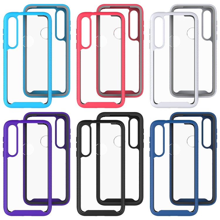 For Motorola Moto G8 Plus Starry Sky Solid Color Series Shockproof PC + TPU Protective Case