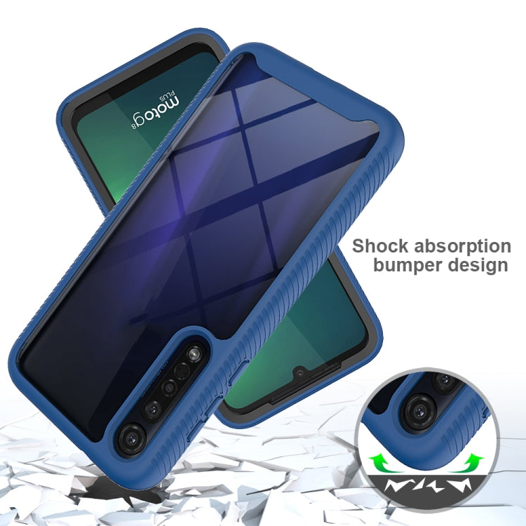 For Motorola Moto G8 Plus Starry Sky Solid Color Series Shockproof PC + TPU Protective Case