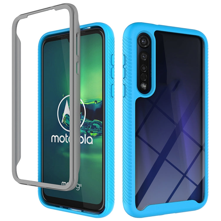 For Motorola Moto G8 Plus Starry Sky Solid Color Series Shockproof PC + TPU Protective Case