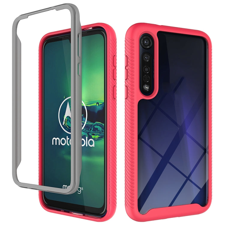 For Motorola Moto G8 Plus Starry Sky Solid Color Series Shockproof PC + TPU Protective Case