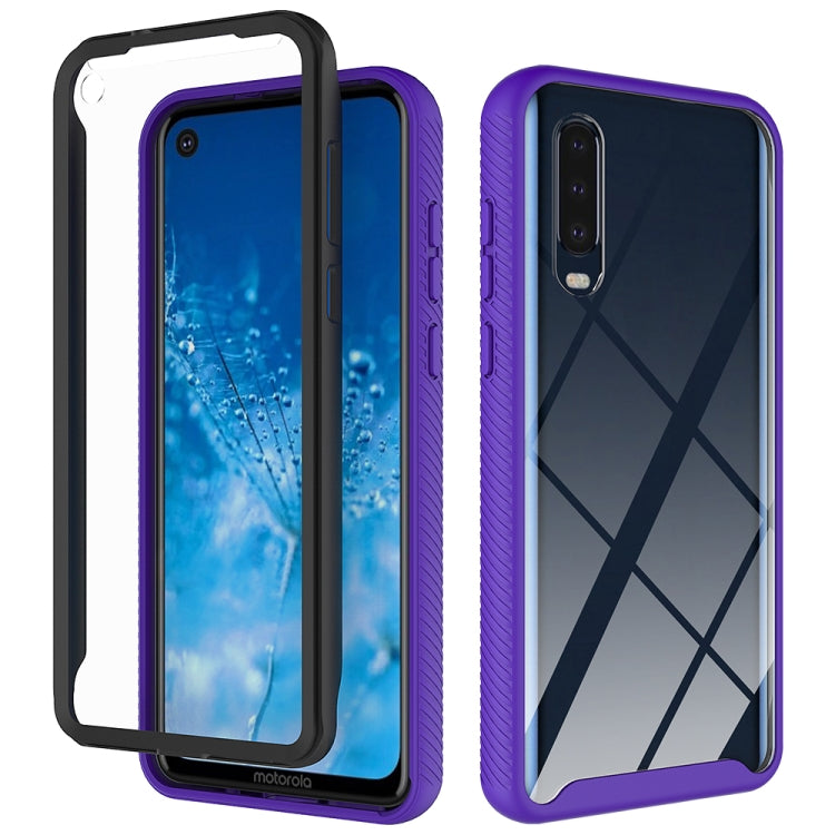 For Motorola Moto G8 Starry Sky Solid Color Series Shockproof PC + TPU Protective Case