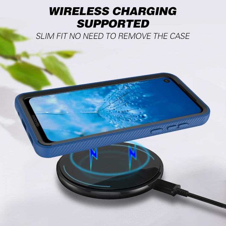 For Motorola Moto G8 Starry Sky Solid Color Series Shockproof PC + TPU Protective Case