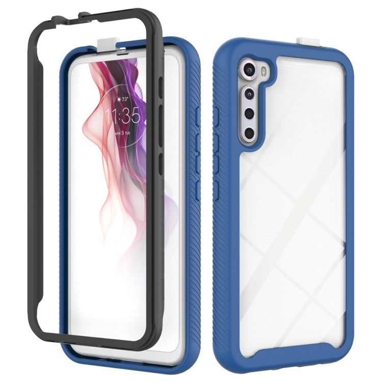 For Motorola Moto One Fusion Plus Starry Sky Solid Color Series Shockproof PC + TPU Protective Case