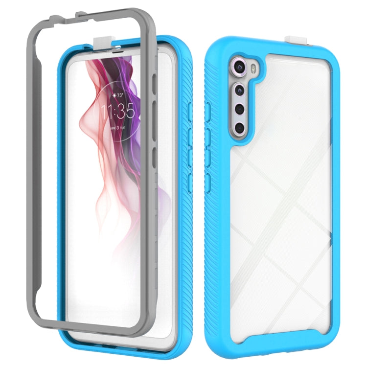 For Motorola Moto One Fusion Plus Starry Sky Solid Color Series Shockproof PC + TPU Protective Case