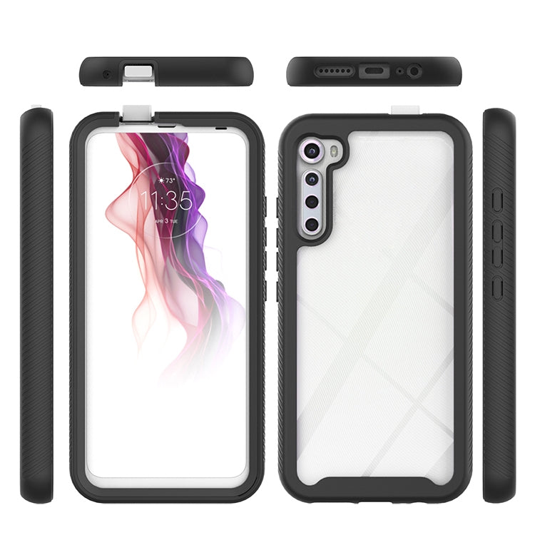 For Motorola Moto One Fusion Plus Starry Sky Solid Color Series Shockproof PC + TPU Protective Case