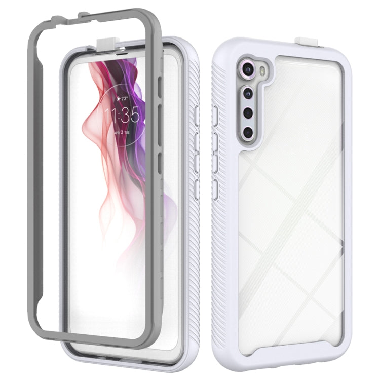 For Motorola Moto One Fusion Plus Starry Sky Solid Color Series Shockproof PC + TPU Protective Case