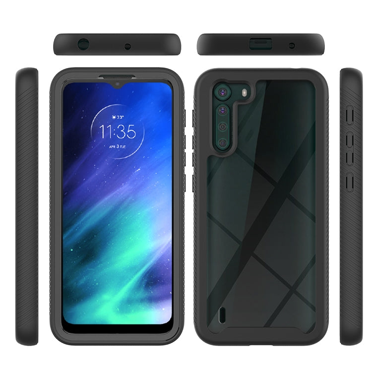 For Motorola Moto One Fusion Starry Sky Solid Color Series Shockproof PC + TPU Protective Case