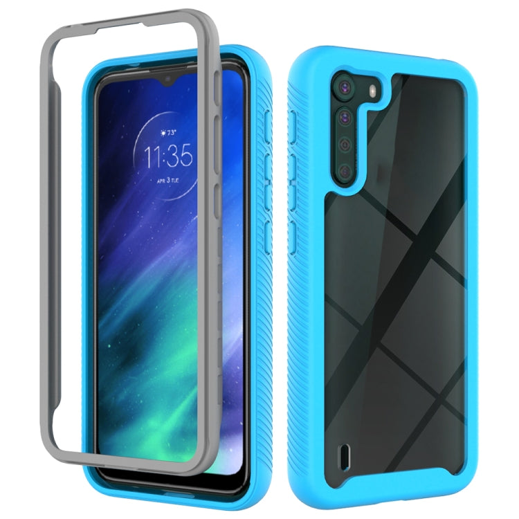 For Motorola Moto One Fusion Starry Sky Solid Color Series Shockproof PC + TPU Protective Case