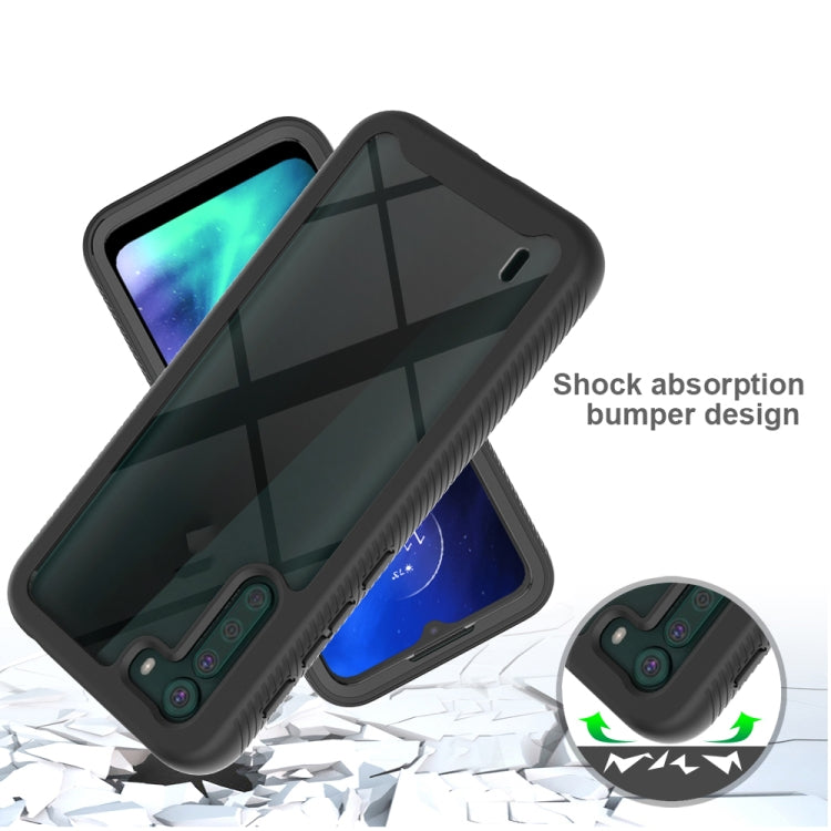 For Motorola Moto One Fusion Starry Sky Solid Color Series Shockproof PC + TPU Protective Case