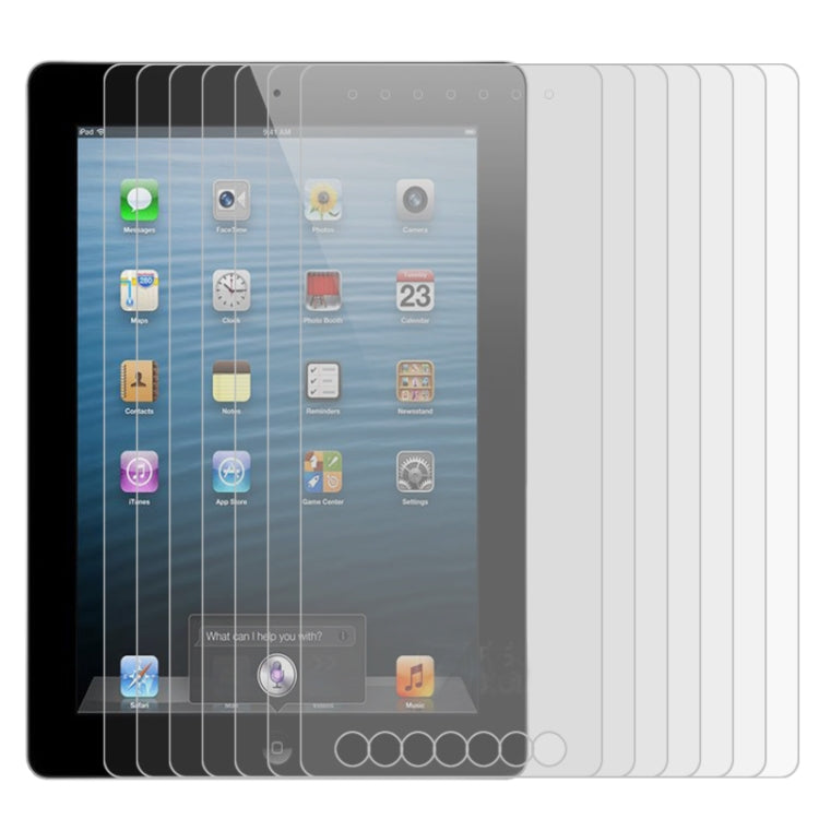 25 PCS Full Screen HD PET Screen Protector For iPad 4 / 3 / 2