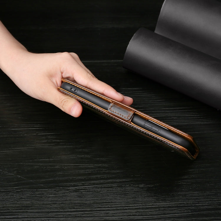 For Huawei P Smart 2021 Knead Pattern Texture Side Buckle Horizontal Flip Leather Case with Holder & Card Slots(Purple)