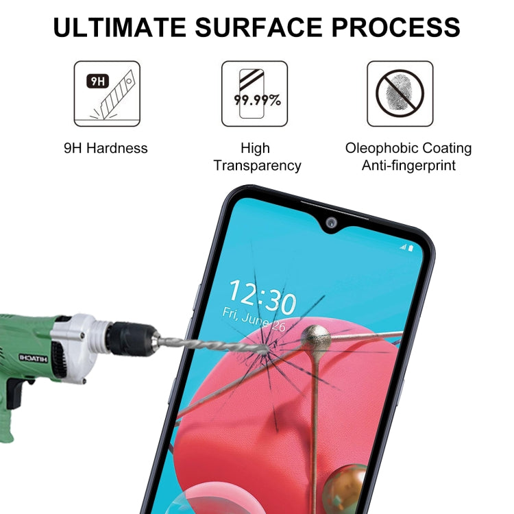 For LG Q51 Full Glue Full Screen Tempered Glass Film