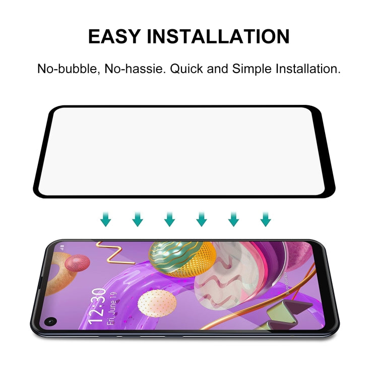 For LG Q70 Full Glue Full Screen Tempered Glass Film