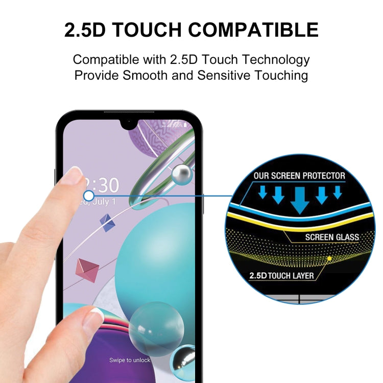 For LG Aristo 5 Pro 25 PCS Full Glue Full Screen Tempered Glass Film