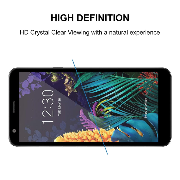 For LG K30 (2019) 25 PCS Full Glue Full Screen Tempered Glass Film