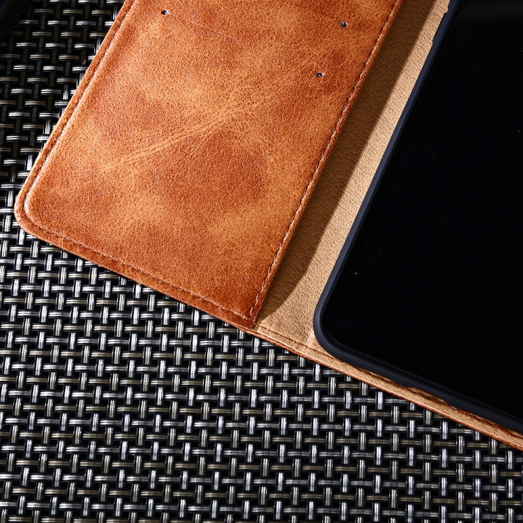 For Huawei P Smart 2021 Non-Magnetic Retro Texture Horizontal Flip Leather Case with Holder & Card Slots & Wallet