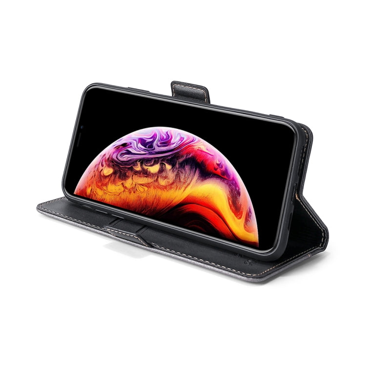 For Huawei P Smart 2021 Contrasting Color Side Buckle Horizontal Flip Leather Case with Bracket & Card Slot & Wallet