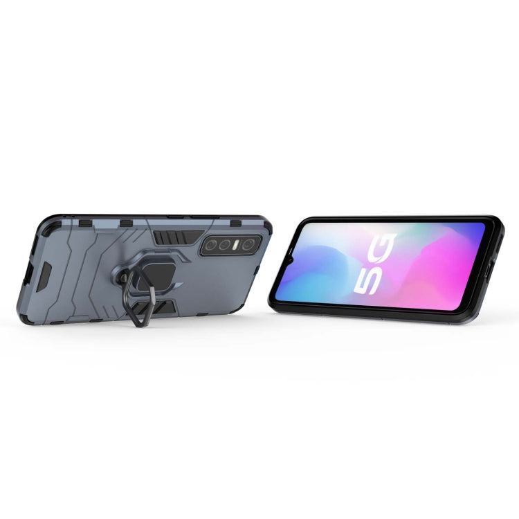 For vivo Y73s PC + TPU Shockproof Protective Case with Magnetic Ring Holder