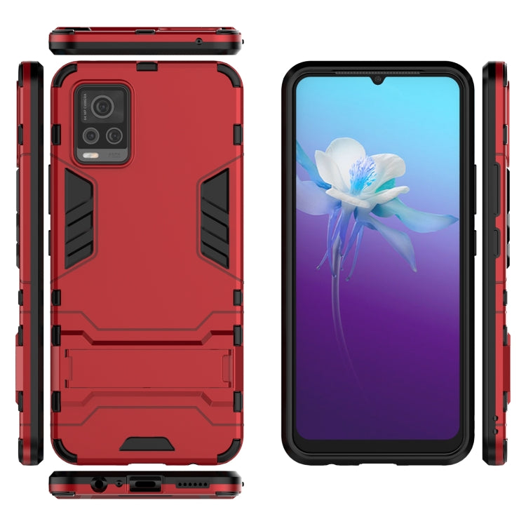 For vivo V20 PC + TPU Shockproof Protective Case with Holder
