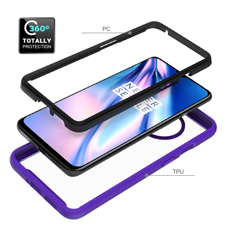 For OnePlus 7T Starry Sky Solid Color Series Shockproof PC + TPU Protective Case