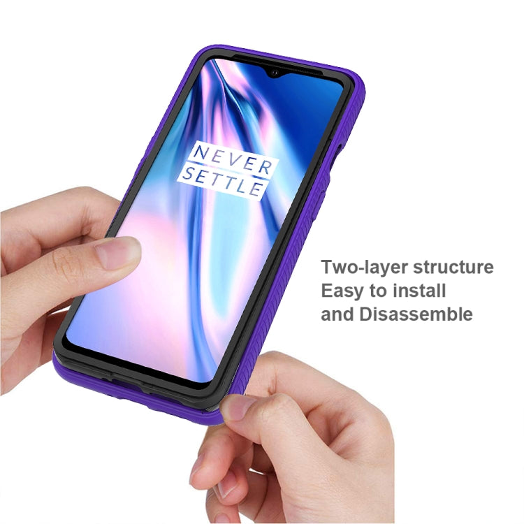 For OnePlus 7T Starry Sky Solid Color Series Shockproof PC + TPU Protective Case