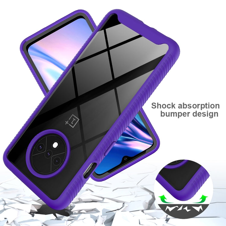 For OnePlus 7T Starry Sky Solid Color Series Shockproof PC + TPU Protective Case