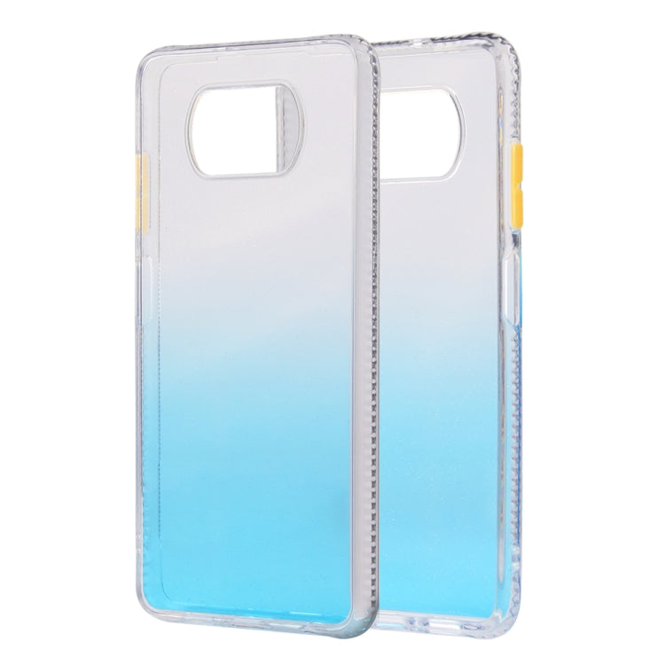 For Xiaomi Mi Poco X3 / NFC Gradient Shockproof TPU Case with Detachable Buttons