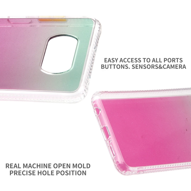 For Xiaomi Mi Poco X3 / NFC Gradient Shockproof TPU Case with Detachable Buttons