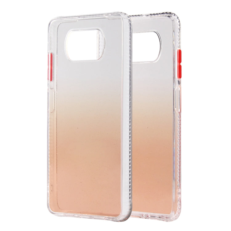 For Xiaomi Mi Poco X3 / NFC Gradient Shockproof TPU Case with Detachable Buttons