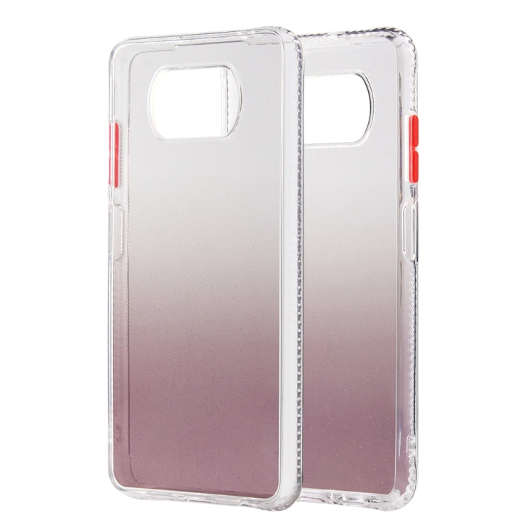 For Xiaomi Mi Poco X3 / NFC Gradient Shockproof TPU Case with Detachable Buttons