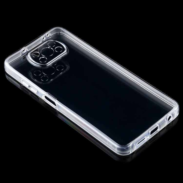 For Xiaomi Poco X3 PC+TPU Ultra-Thin Double-Sided All-Inclusive Transparent Case