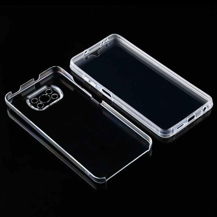 For Xiaomi Poco X3 PC+TPU Ultra-Thin Double-Sided All-Inclusive Transparent Case