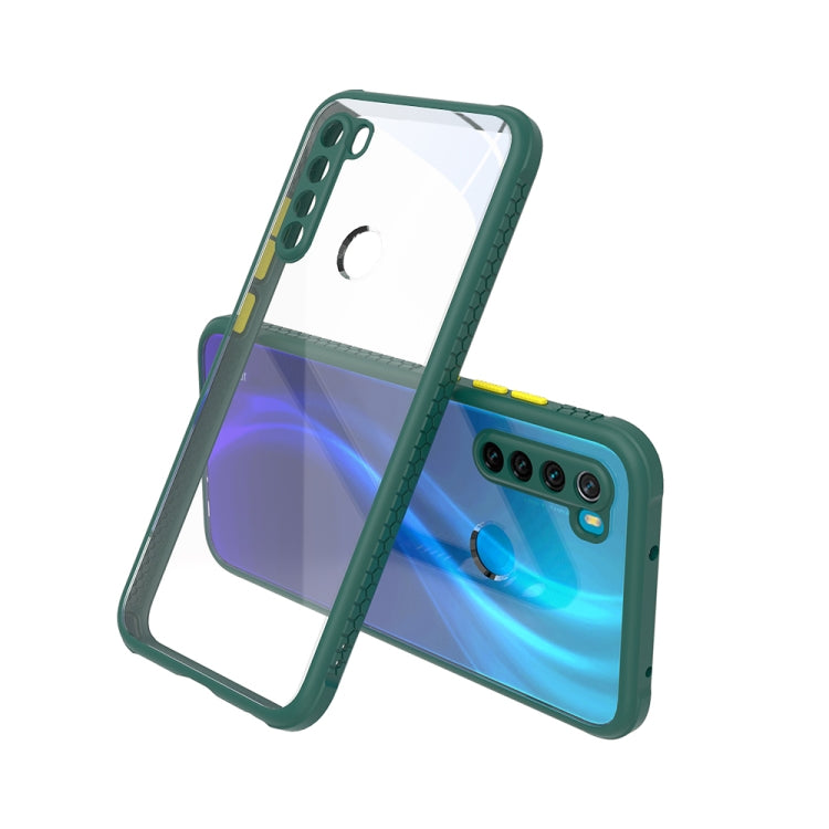 For Xiaomi Redmi Note 8 Tire Side Texture Contrast Button Shockproof PC + TPU Phone Protective Case