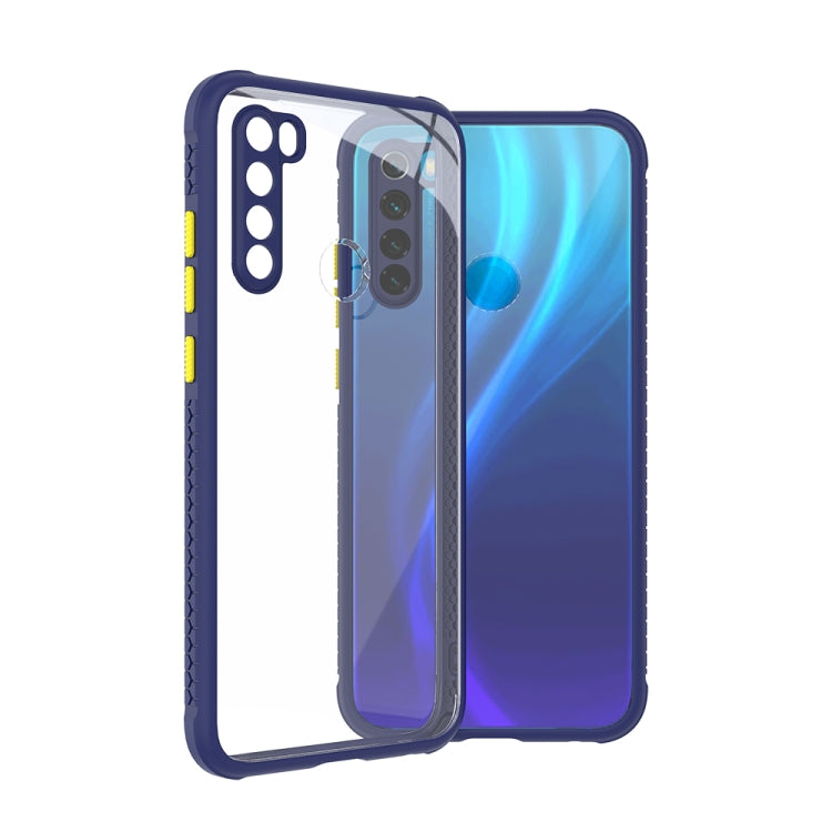 For Xiaomi Redmi Note 8 Tire Side Texture Contrast Button Shockproof PC + TPU Phone Protective Case