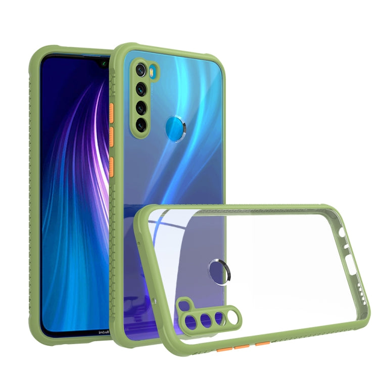 For Xiaomi Redmi Note 8 Tire Side Texture Contrast Button Shockproof PC + TPU Phone Protective Case