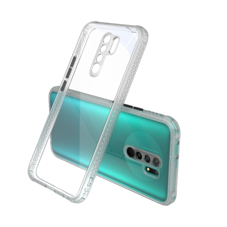 For Xiaomi Redmi 9 Tire Side Texture Contrast Button Shockproof PC + TPU Phone Protective Case