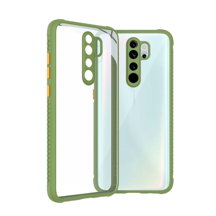 For Xiaomi Redmi Note 8 Pro Tire Side Texture Contrast Button Shockproof PC + TPU Phone Protective Case