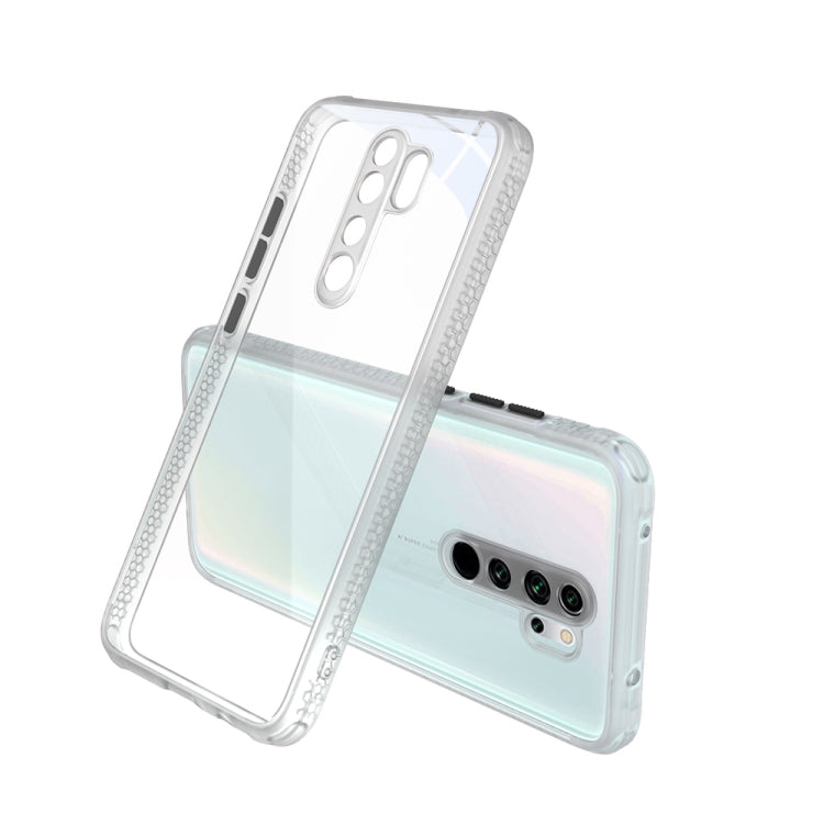 For Xiaomi Redmi Note 8 Pro Tire Side Texture Contrast Button Shockproof PC + TPU Phone Protective Case