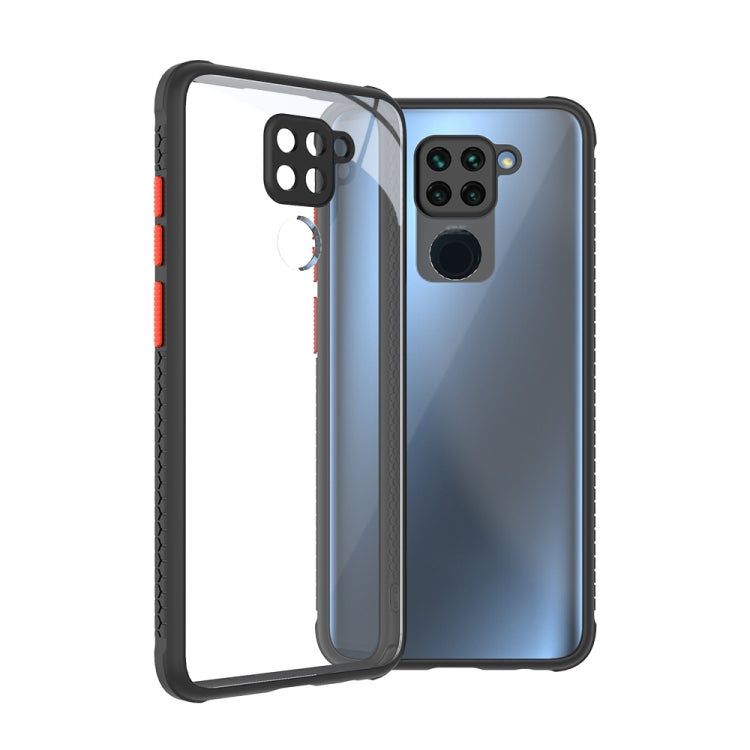 For Xiaomi Redmi Note 9 Tire Side Texture Contrast Button Shockproof PC + TPU Phone Protective Case