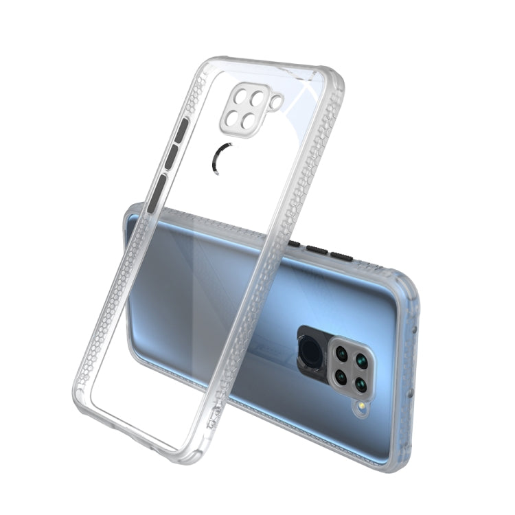 For Xiaomi Redmi Note 9 Tire Side Texture Contrast Button Shockproof PC + TPU Phone Protective Case