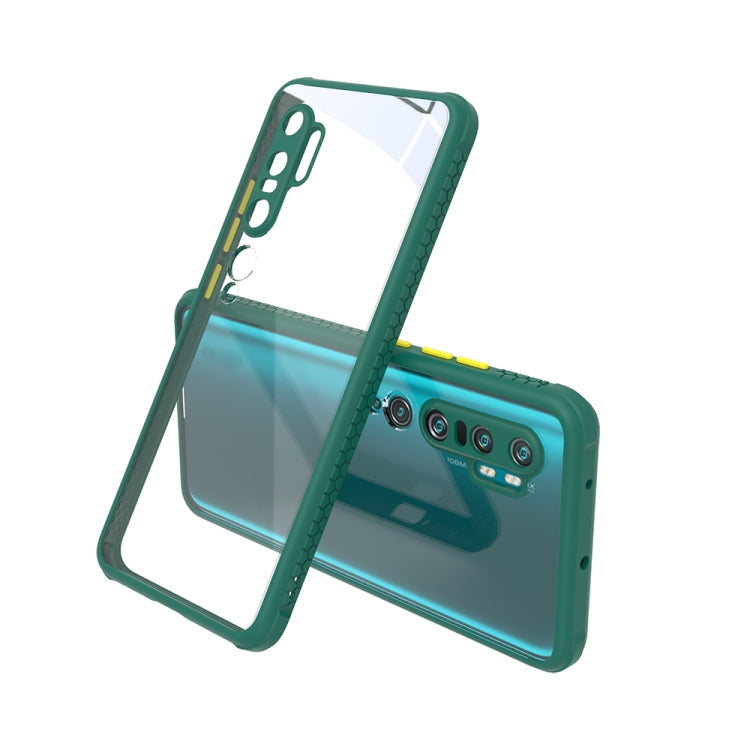 For Xiaomi Mi CC9 Pro Tire Side Texture Contrast Button Shockproof PC + TPU Phone Protective Case